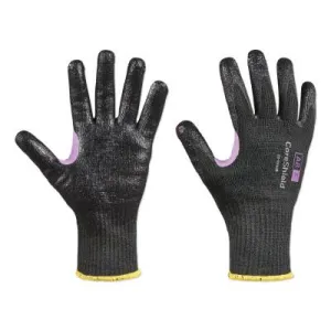Honeywell CoreShield™ A8/F Coated Cut Resistant Gloves, 10/XL, HPPE/Kevlar®/Alloy, Smooth Nitrile, 10 ga, Black, 28-0910B/10XL