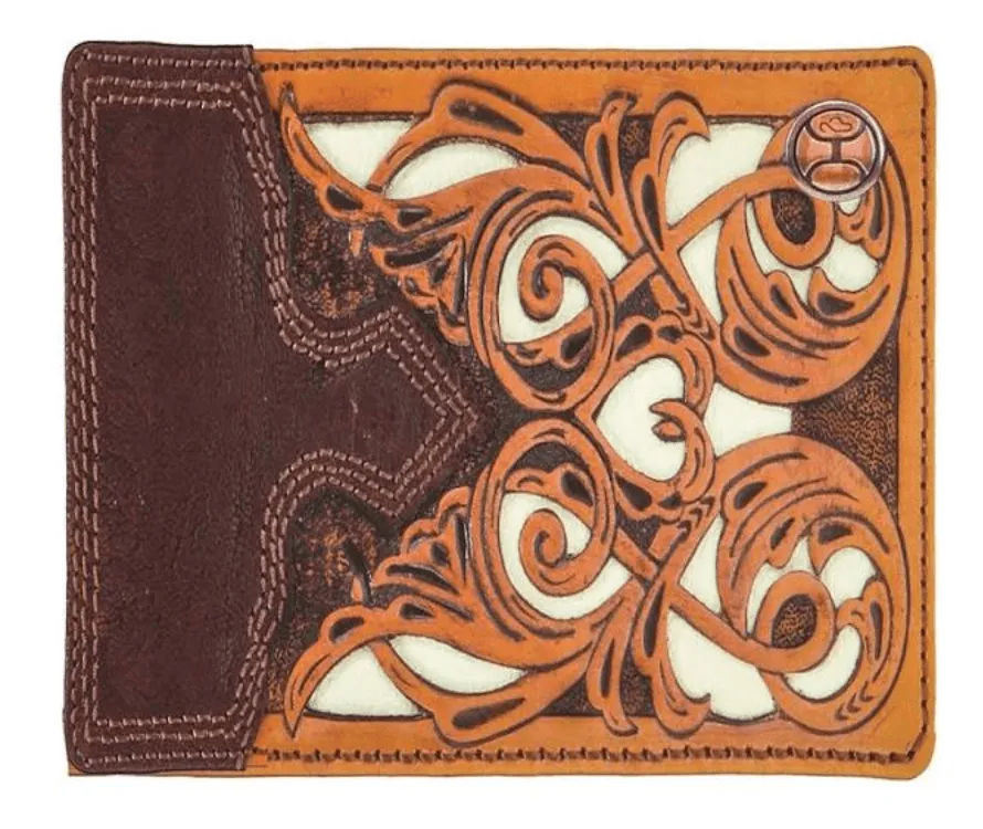 Hooey Men's Nop Notch Bifold Wallet HBF008-TNBR