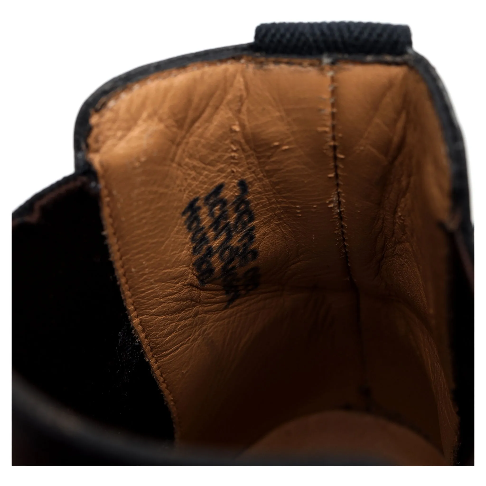 'Houston' Black Leather Chelsea Boots UK 7 G