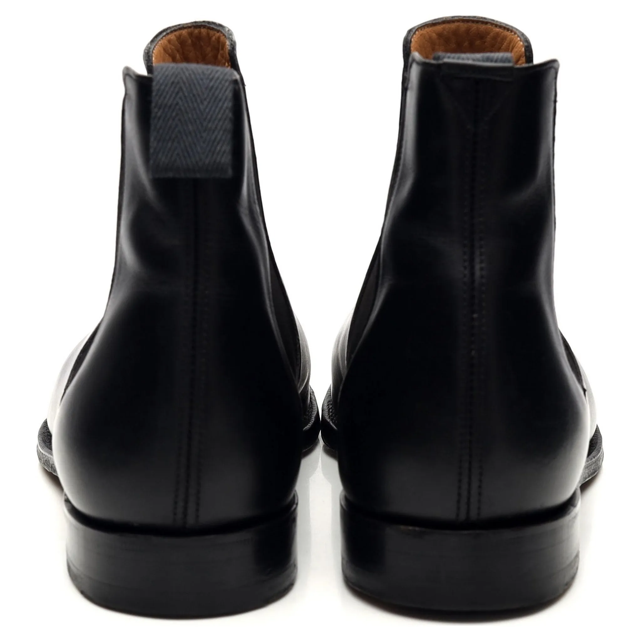 'Houston' Black Leather Chelsea Boots UK 7 G