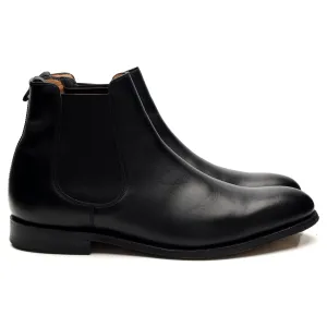 'Houston' Black Leather Chelsea Boots UK 7 G