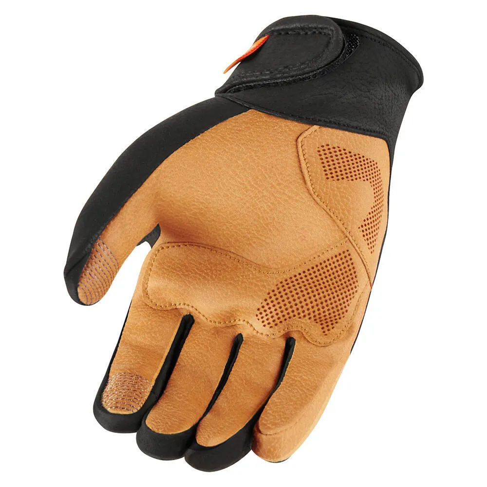 Icon 1000 Nightbreed Mens Motorcycle Short Textile Glove