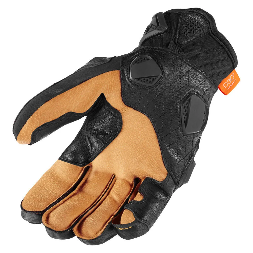 Icon Hypersport Short Gloves - Black