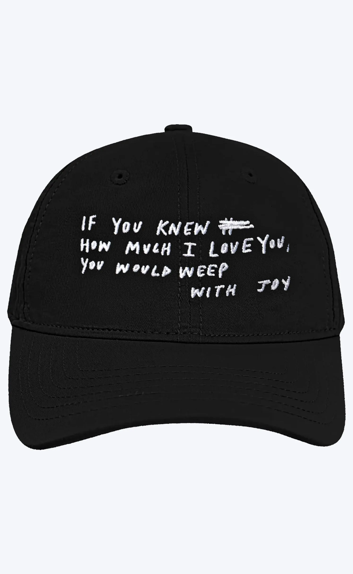 'If You Knew...' Embroidered Hat