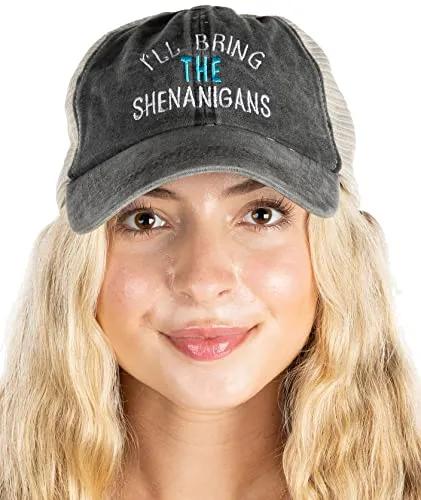 I'll Bring The - Cotton Mesh Baseball Cap by Funky Junque