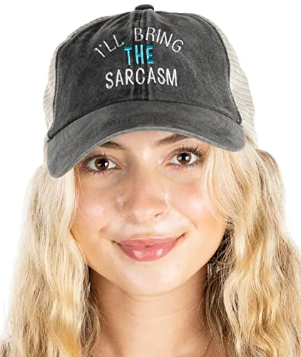 I'll Bring The - Cotton Mesh Baseball Cap by Funky Junque