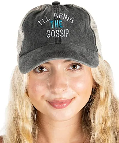 I'll Bring The - Cotton Mesh Baseball Cap by Funky Junque