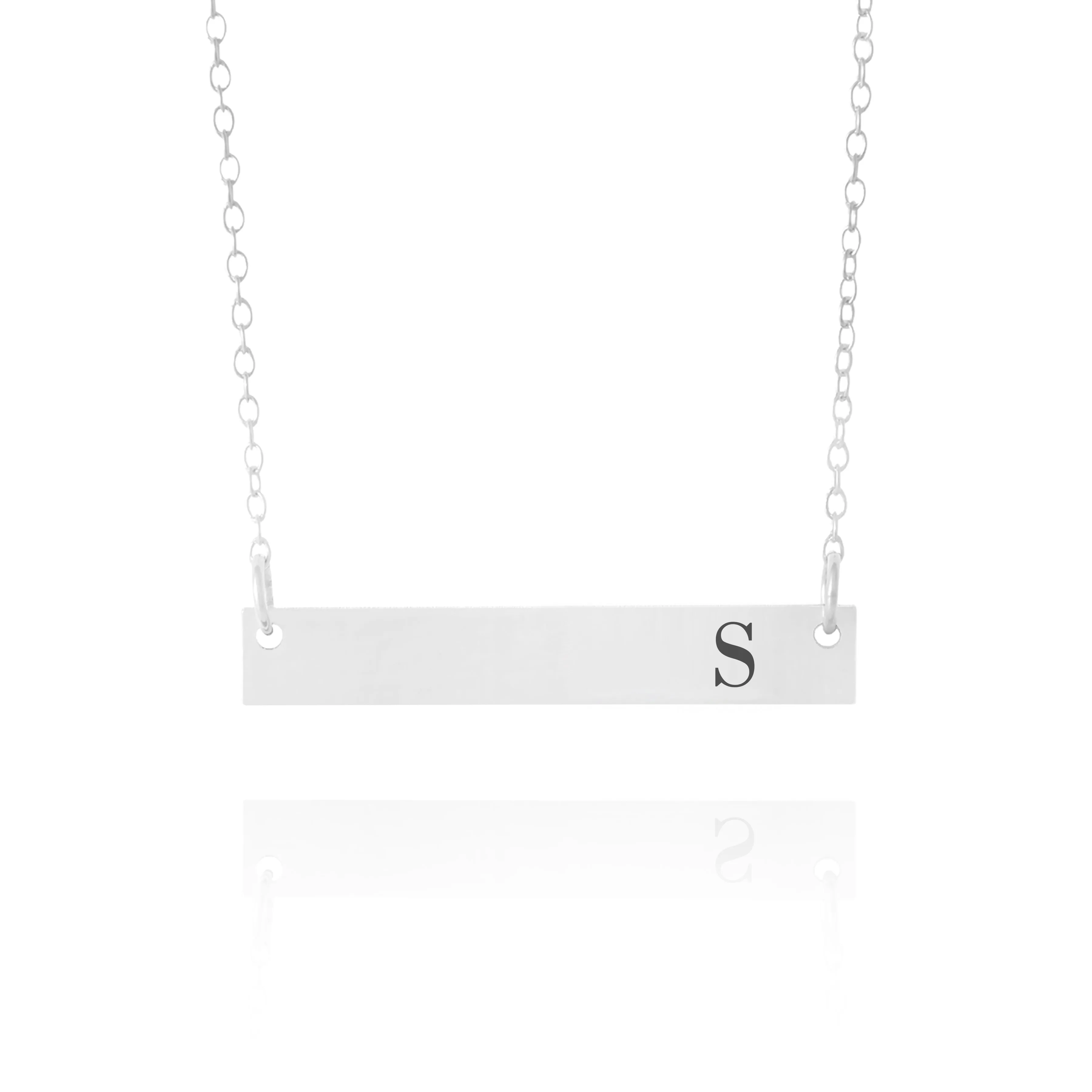 Initial Bar Necklace