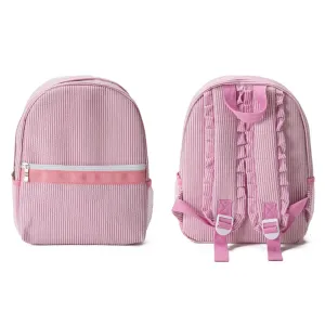 Jane Marie Kids Amelia Pink Seersucker Backpack