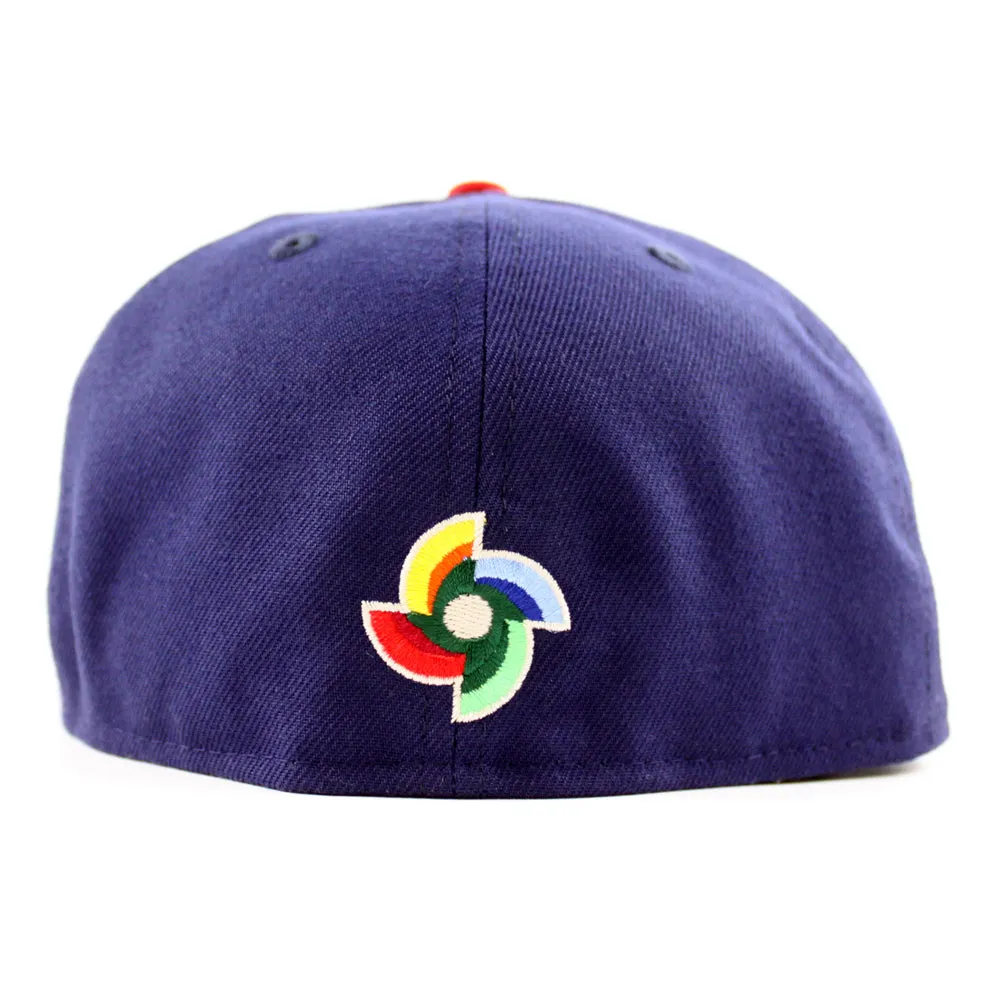 Japan 2023 World Baseball Classic (WBC) New Era 59Fifty Fitted Hat (Navy Red Grey Under Brim)