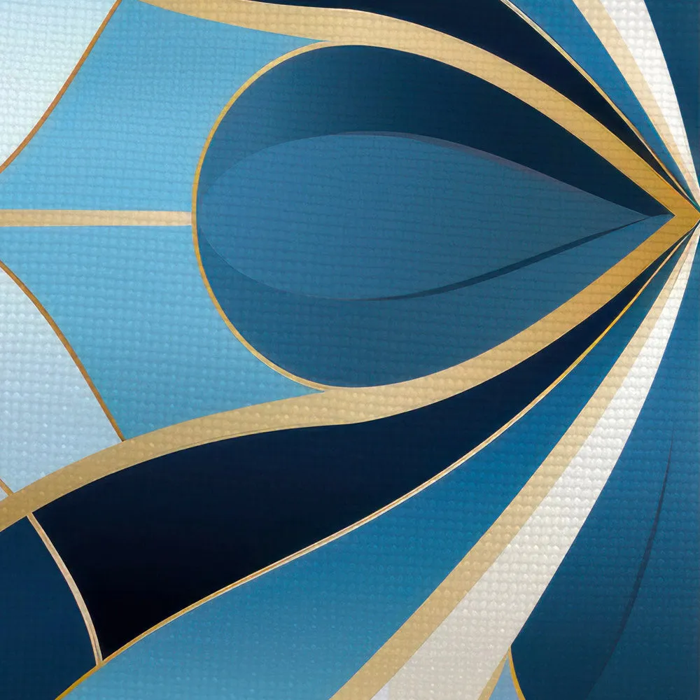 Jewels of Art Deco - Sapphire - Gem | Pure, Natural Silk Scarf