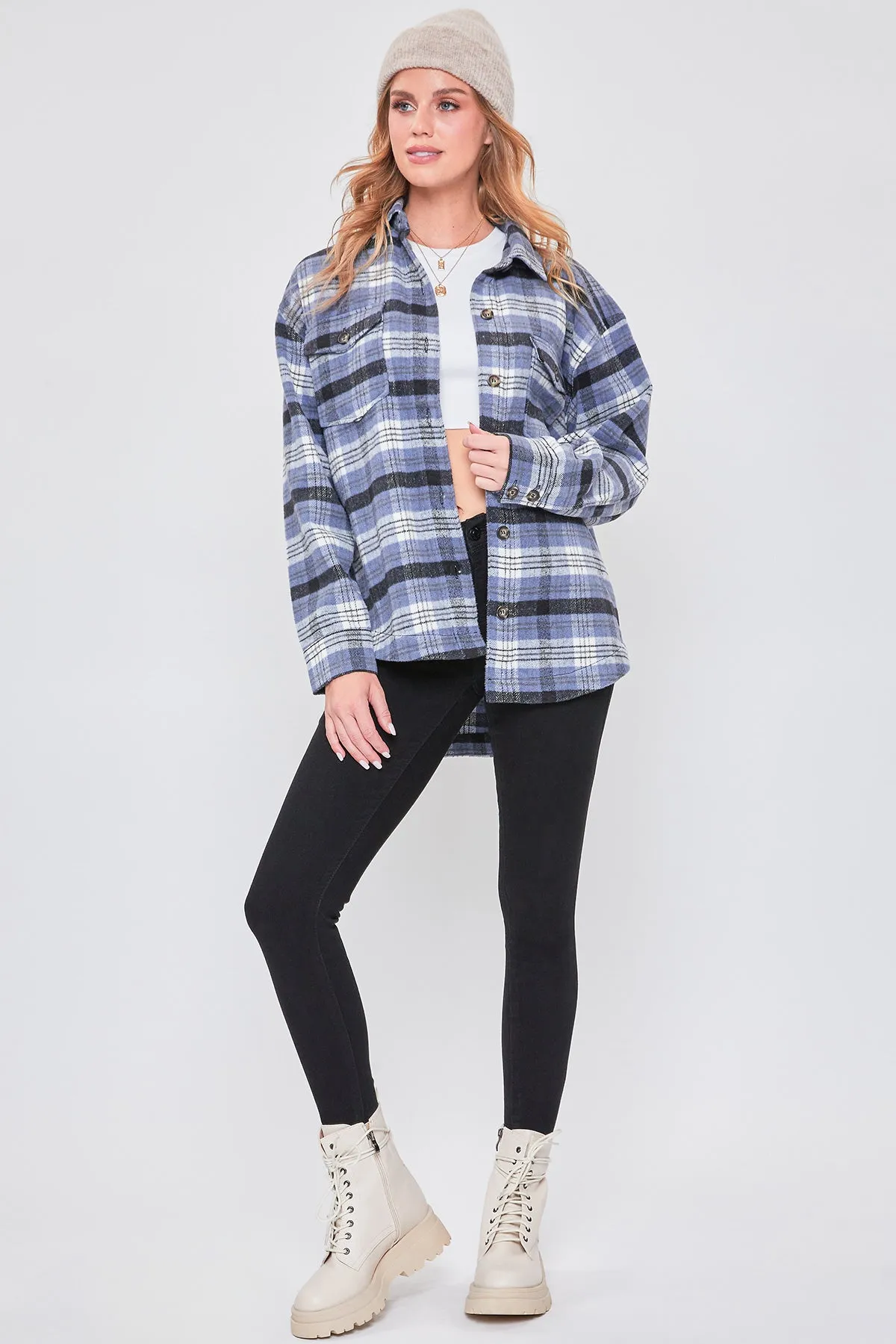 Junior Plaid Shacket 6 Pack