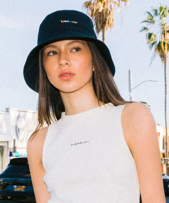 KANDINI Logo Bucket Hat - Black