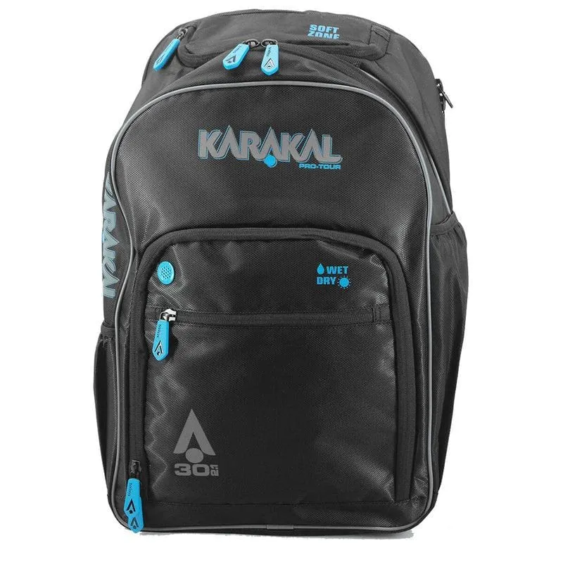 Karakal Pro Tour 30 2.1 Badminton Backpack - Black / Blue