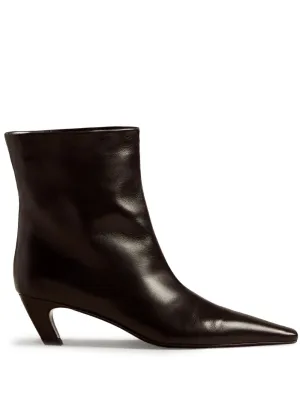 KHAITE The Arizona 50mm leather ankle boots