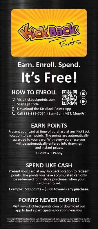 KICKBACK LOYALTY BROCHURES - Spanish
