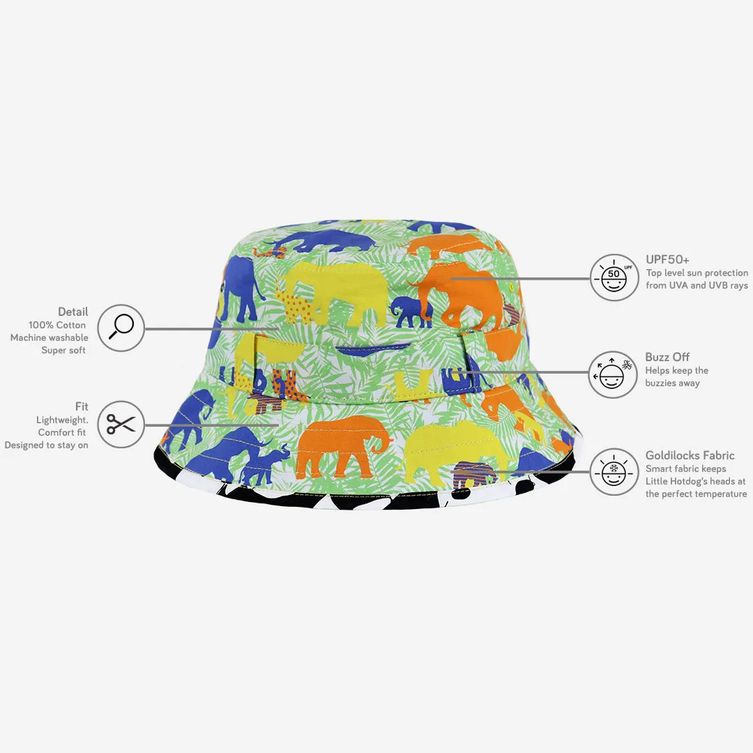 Kids Adventurer Bucket Hat: Ele-folk