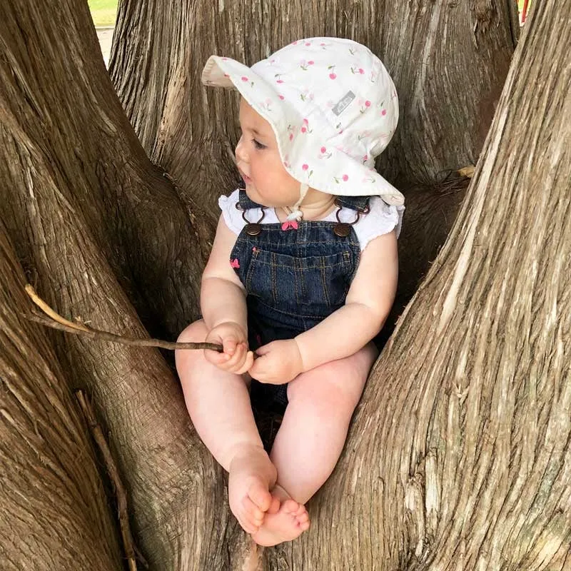 Kids Cotton Floppy Hats - Cherries