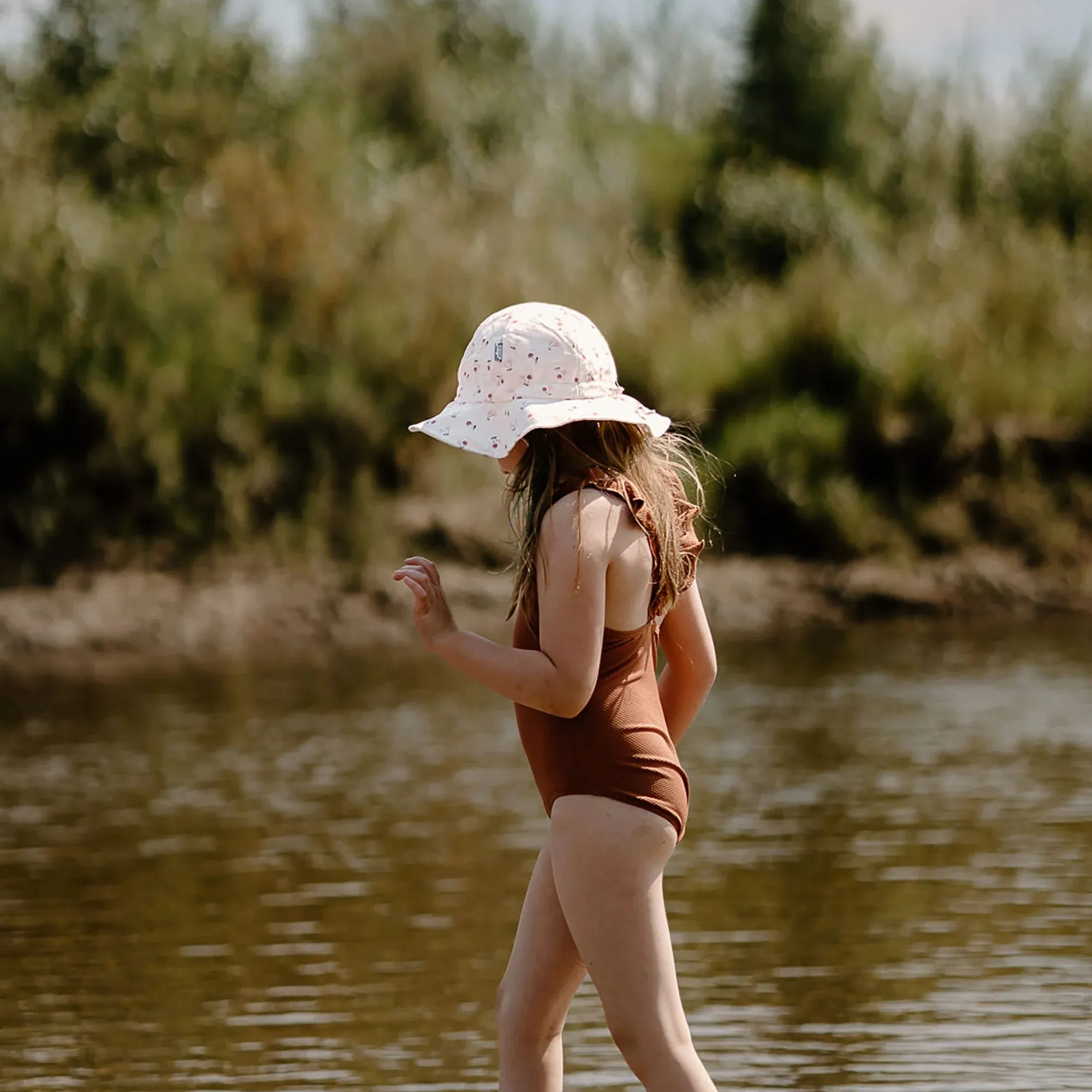 Kids Cotton Floppy Hats | Cherries