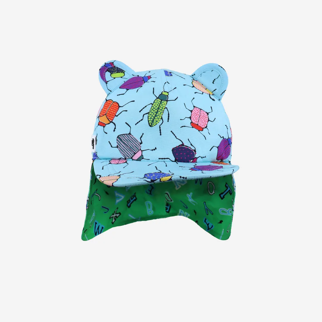 Kids Cub hat with neck flap: Bugs