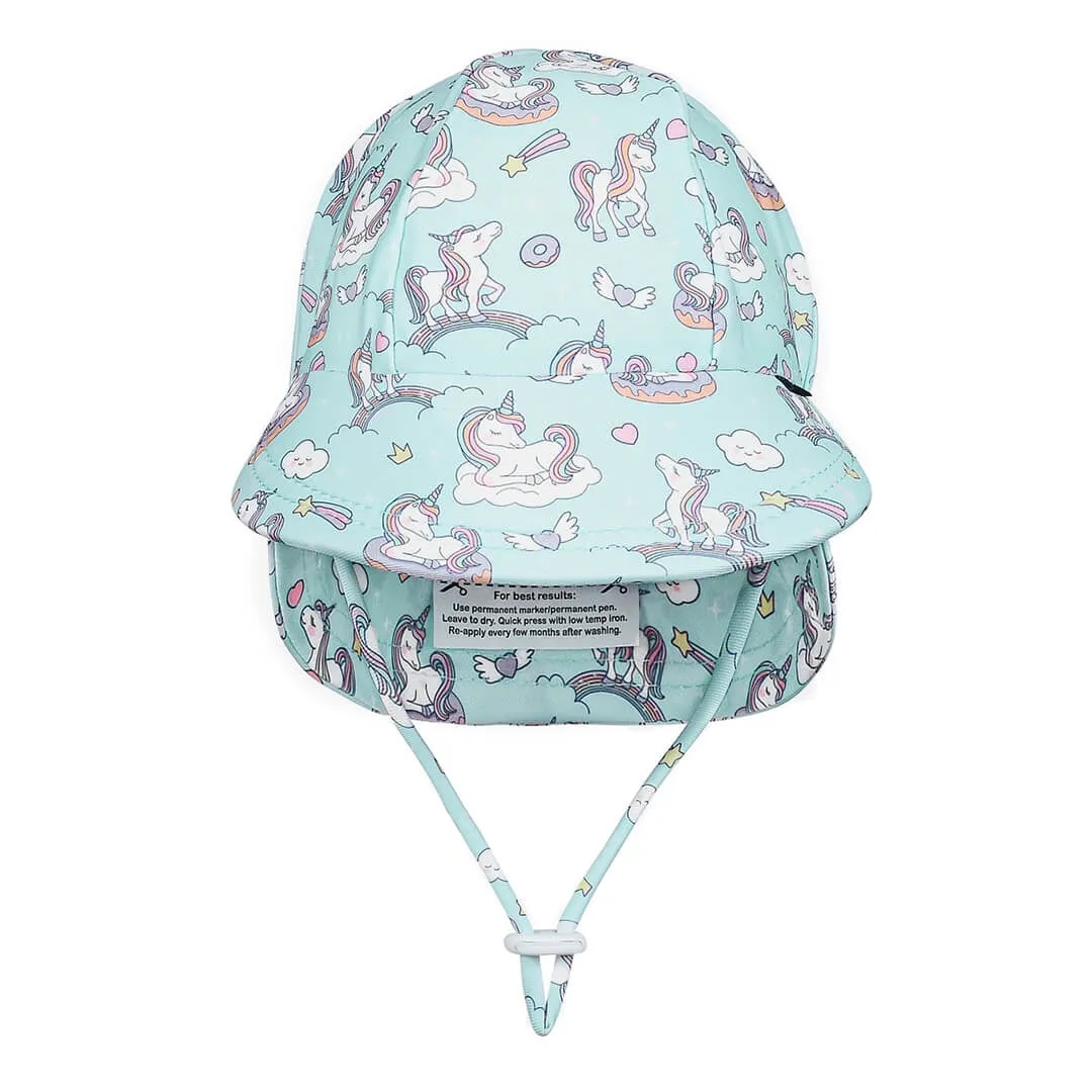Kids Swim Legionnaire Beach Hat -  Unicorn