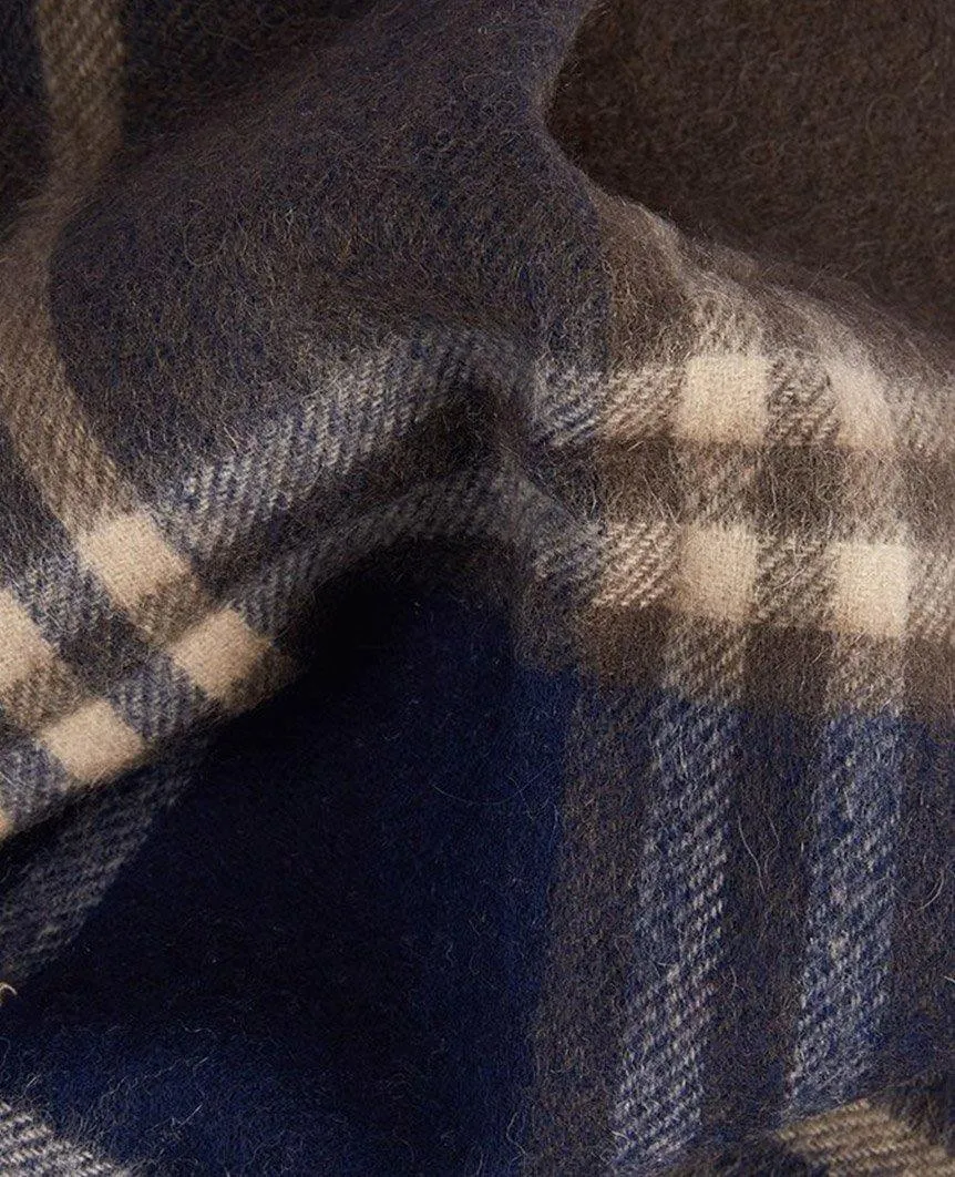 Kindar Check Scarf Navy/Green