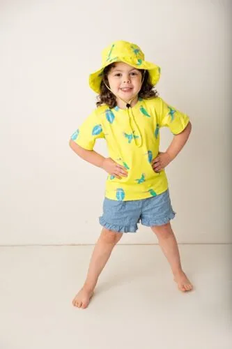 King Fisher Bucket Sun Hat | Organic Cotton | Adjustable Toggle size 000