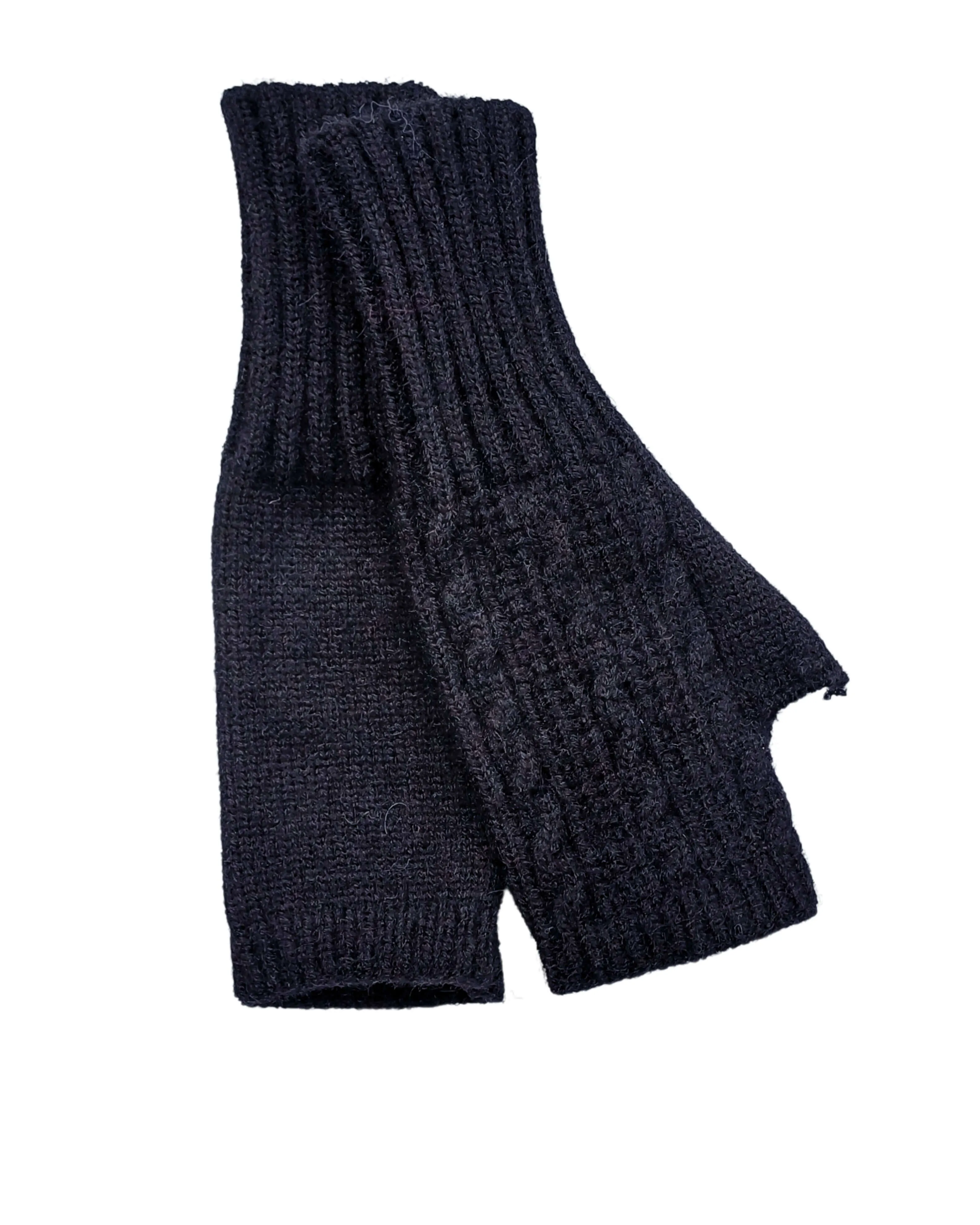 Knitted Beanie and Fingerless Gloves Set