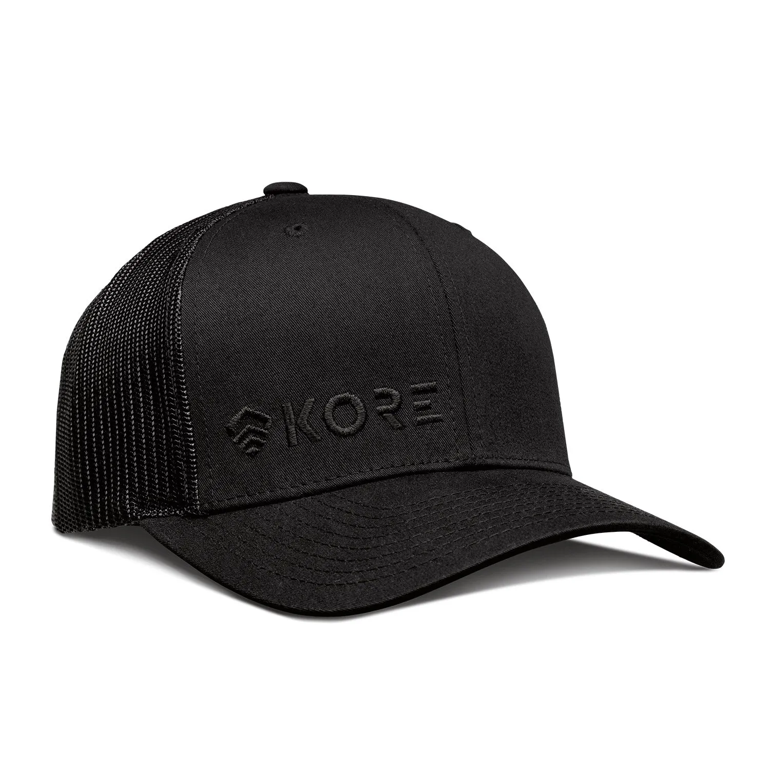 KORE TRUCKER HAT | BLACK ON BLACK