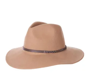 LADIES BARBOUR TACK FEDORA - CAMEL
