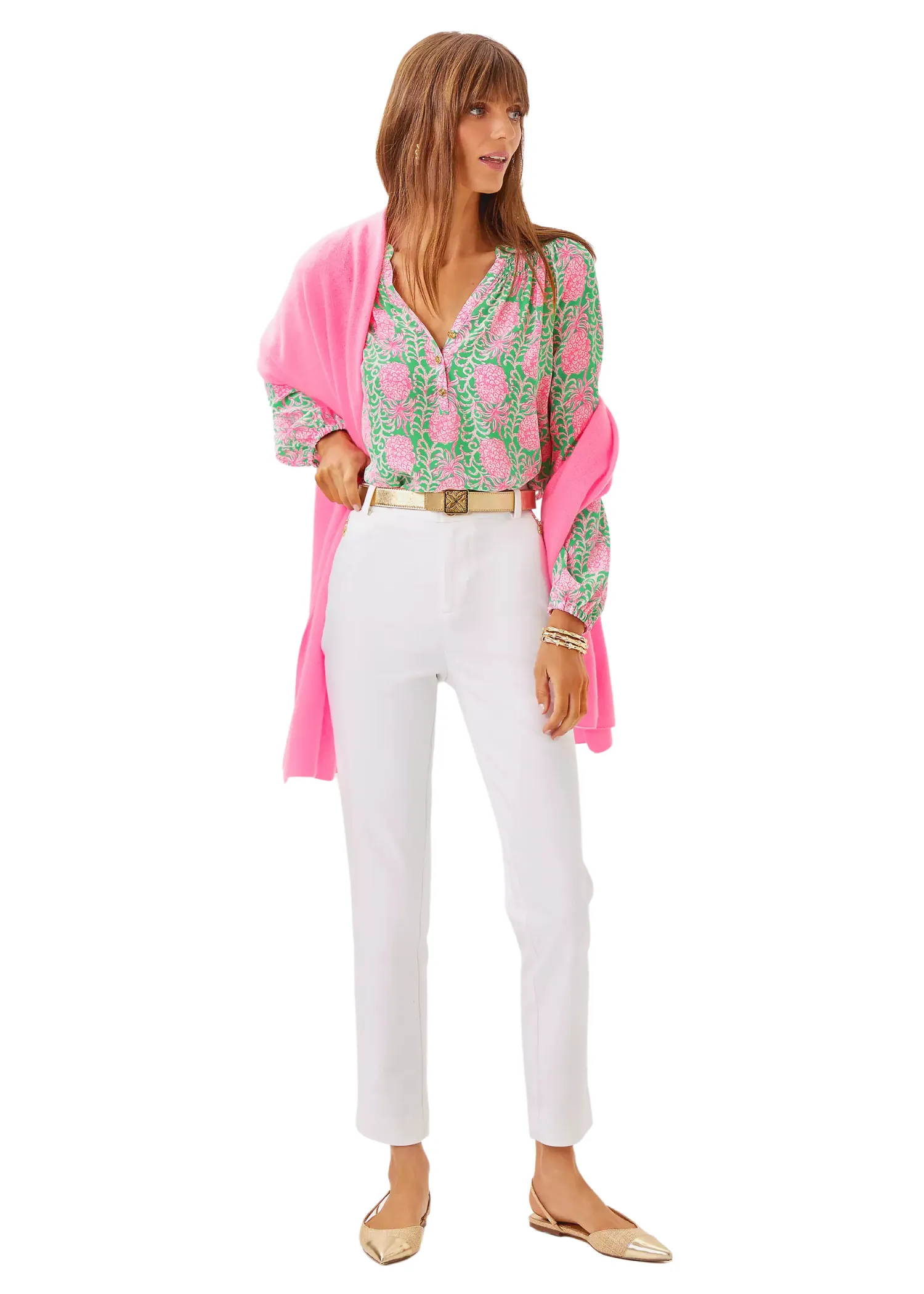 LANELLE CASHMERE WRAP - ROUSSEAU PINK