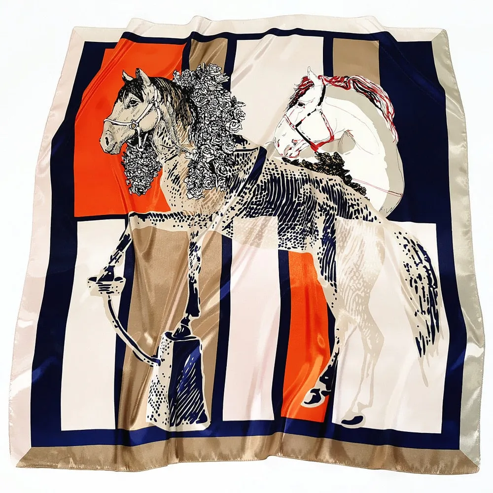 Large Oil Painting Silk Scarf