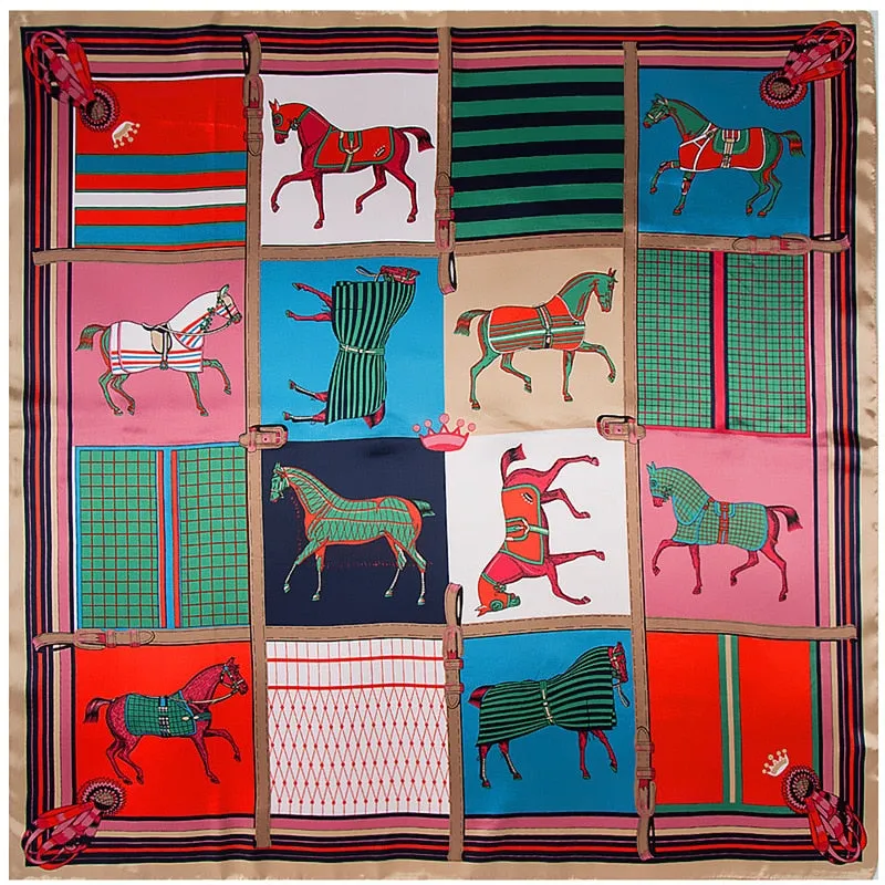 Large Oil Painting Silk Scarf