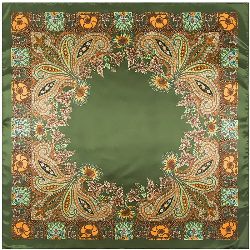 Large Oil Painting Silk Scarf