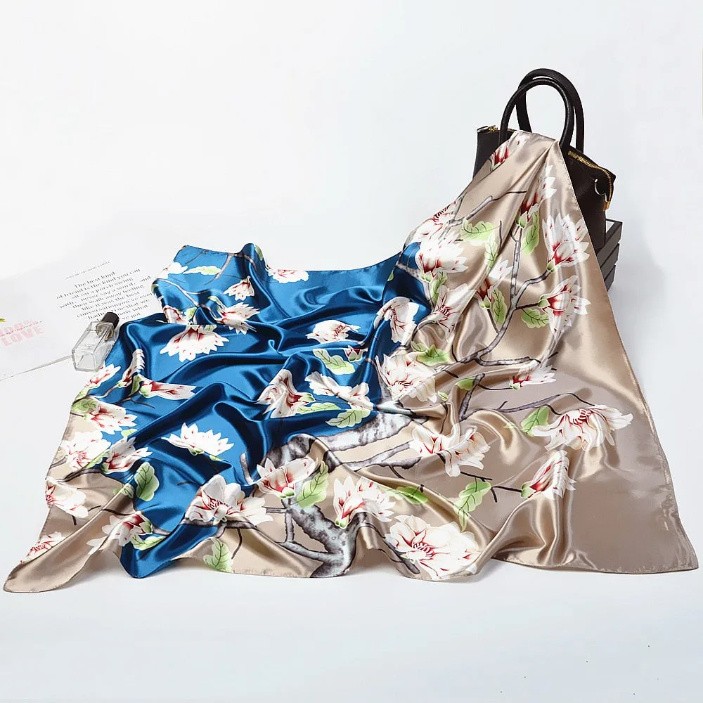 Large Oil Painting Silk Scarf