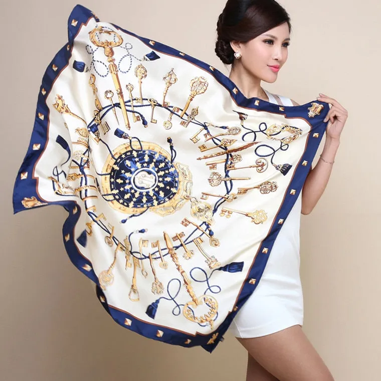 Large Oil Painting Silk Scarf