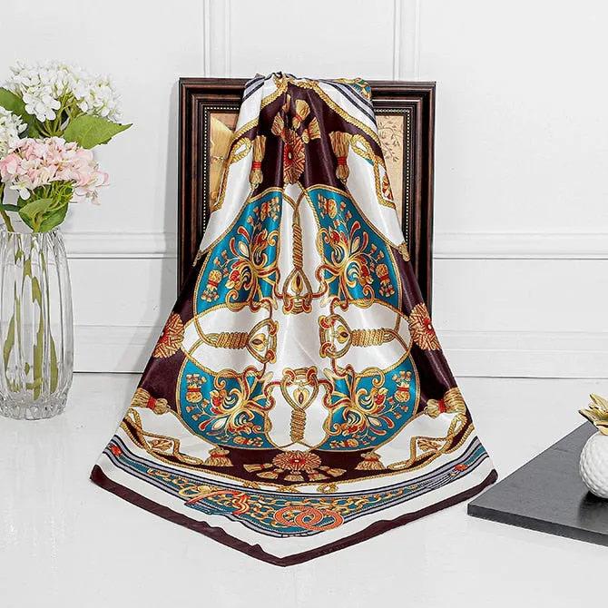 Large Oil Painting Silk Scarf