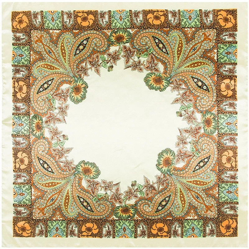 Large Oil Painting Silk Scarf