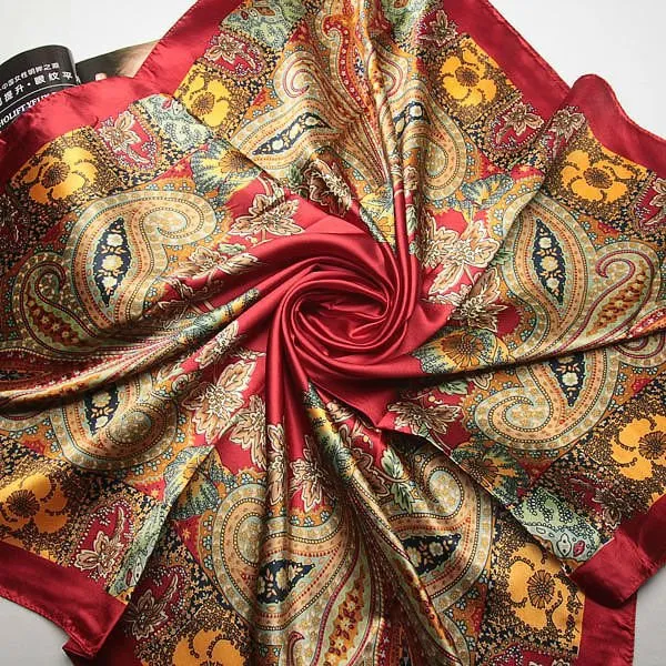 Large Oil Painting Silk Scarf