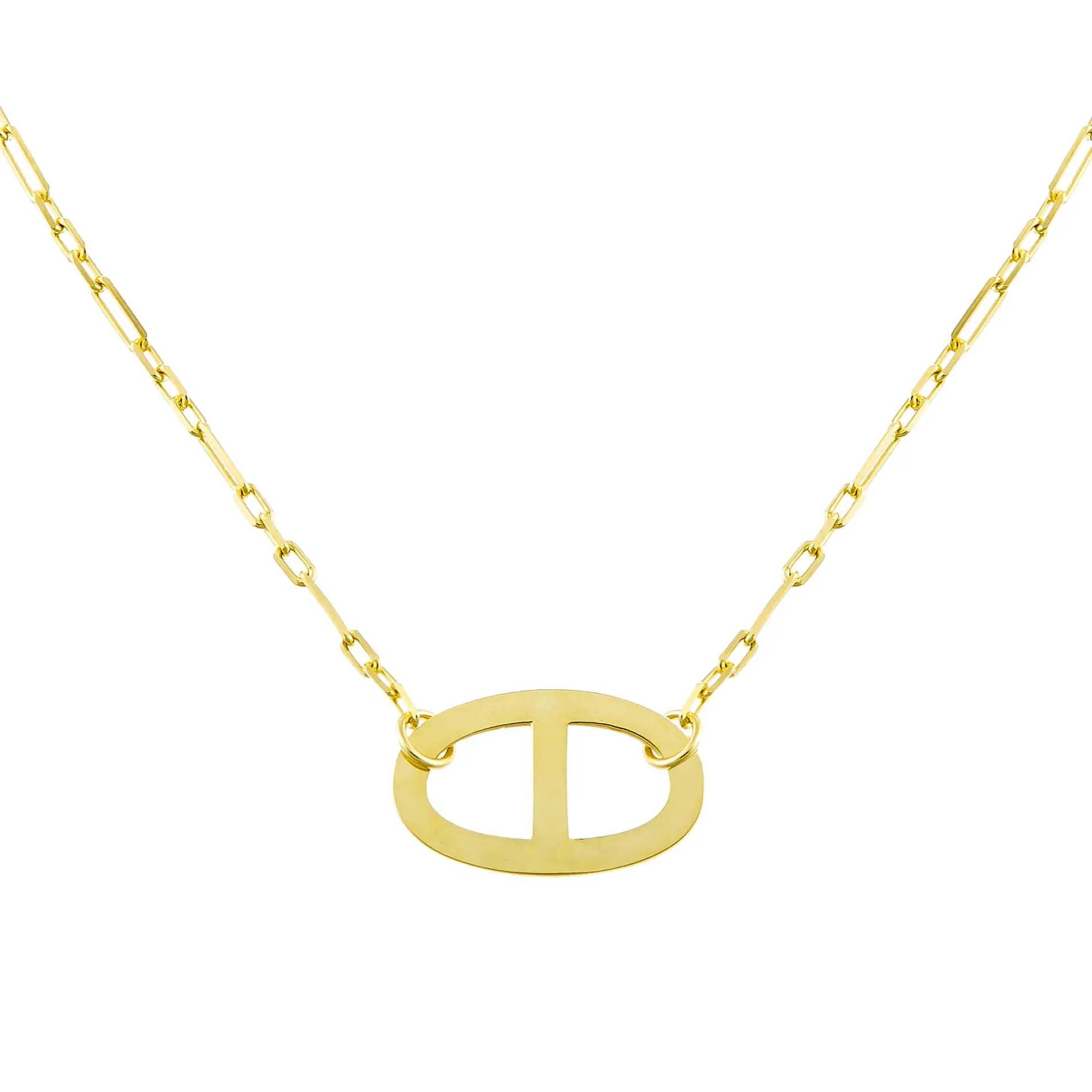 Large Thin Mariner Link Necklace