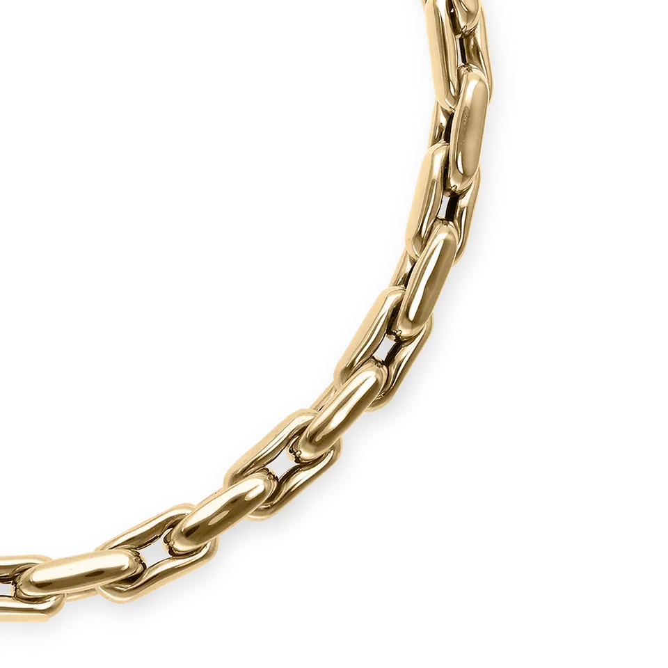 LAUREN - 14K Yellow Gold Small Links Necklace