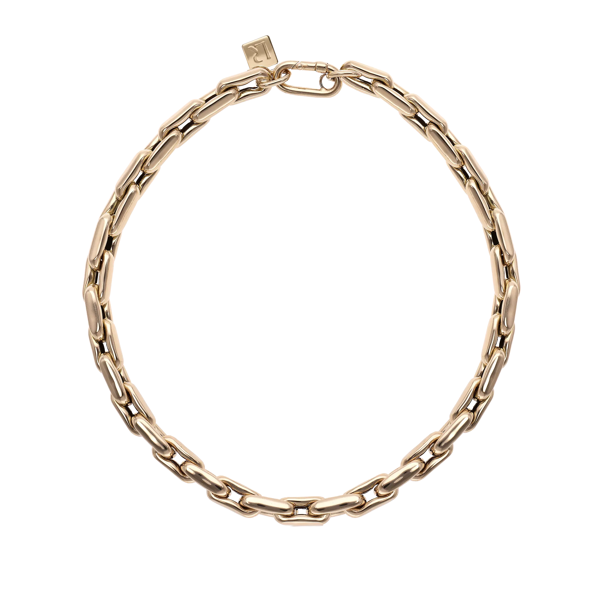LAUREN - 14K Yellow Gold Small Links Necklace
