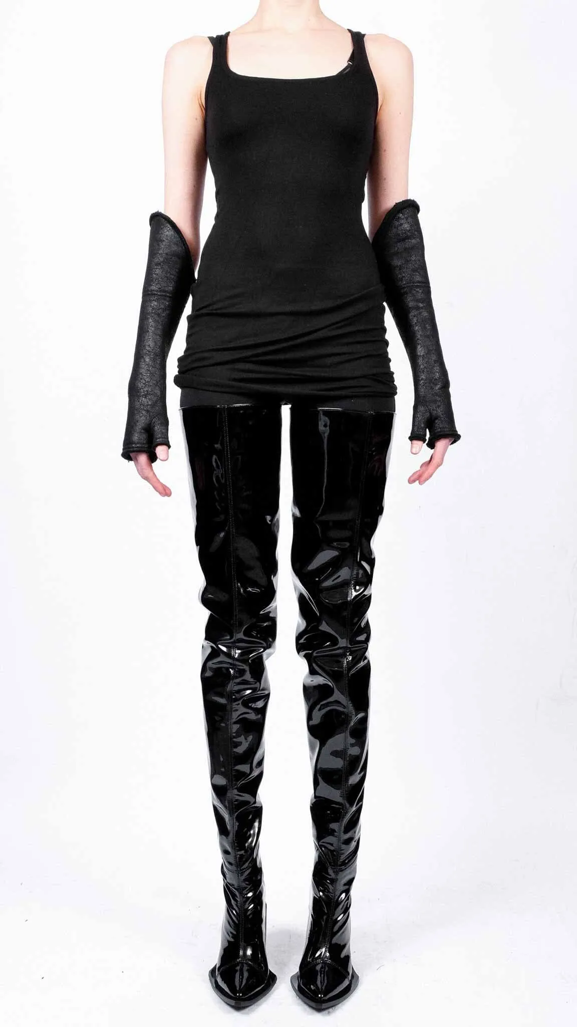Leather Effect Gloves