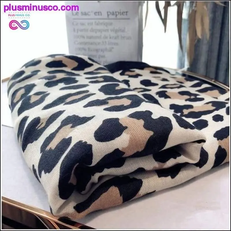 Leopard-printed Pashmina at PlusMinusCo.com