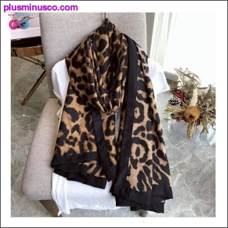 Leopard-printed Pashmina at PlusMinusCo.com