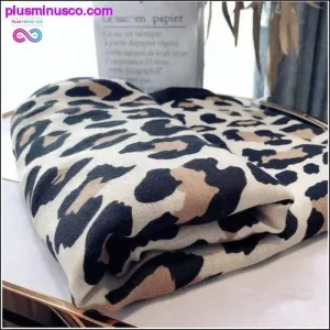 Leopard-printed Pashmina at PlusMinusCo.com