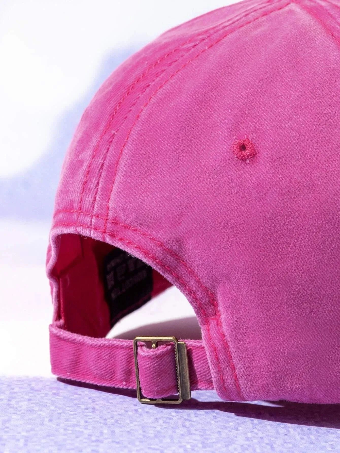 Letter Graphic Baseball Cap - Pink