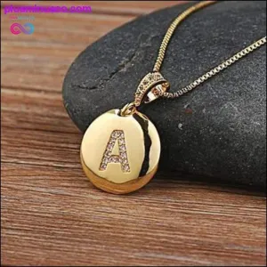 Letter Necklace Gold 26 Letters Charm Necklaces Pendants