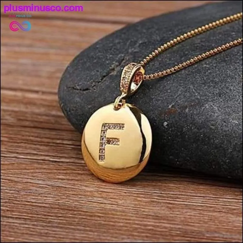 Letter Necklace Gold 26 Letters Charm Necklaces Pendants
