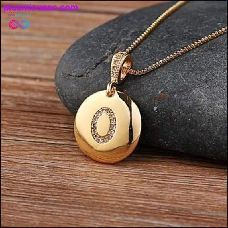 Letter Necklace Gold 26 Letters Charm Necklaces Pendants
